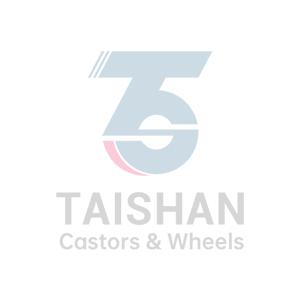 Best Industrial Grey Elastic Rubber Total Brake Castors Taishan Factory
