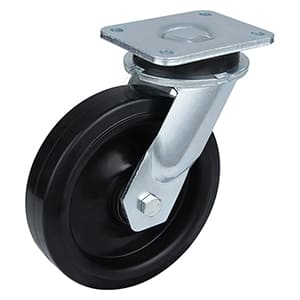 Extra Heavy Duty Swivel Castors with Elastic Rubber Wheel