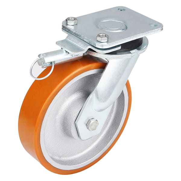 Super Heavy Load Directional Lockable Castors with Casting Polyurethane Wheel Up to 1300Kg