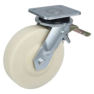 Extra Heavy Weight Casting Nylon Tail Brake Castors Up to 1500kg