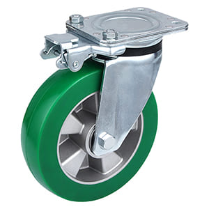 Heavy Industrial Elastic Polyurethane Directional Lockable Castor Wheels from China Supply