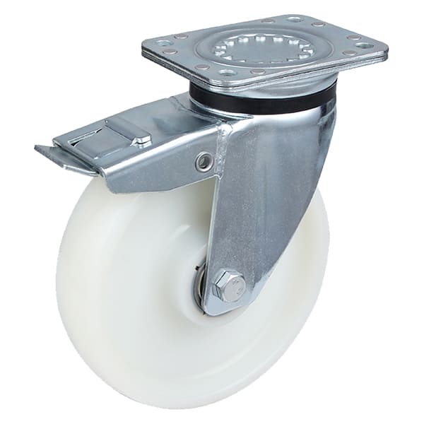 Heavy Duty Injection Nylon Total Braked Castors with Trolley