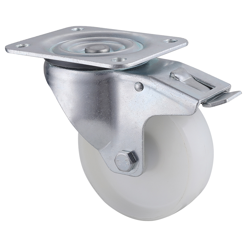 Industry Leading White Nylon Castors with Total Brake Wholesale