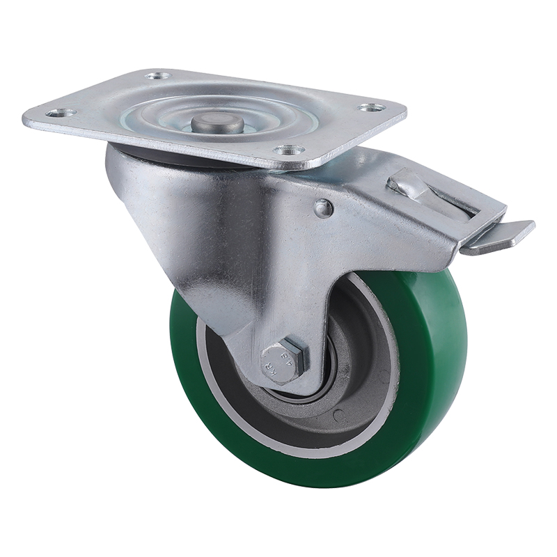 Hight Quality Industrial Polyurethane Total Brake Castors Industry Leading Manufacturer