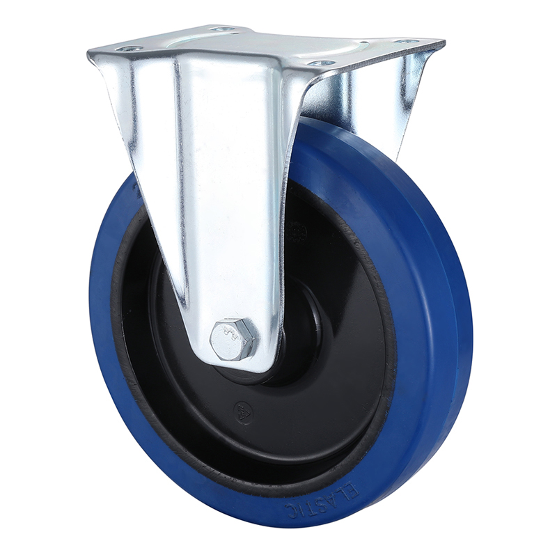 Best Industrial Blue Elastic Rubber Rigid Castors Industry Leading Manufacturer