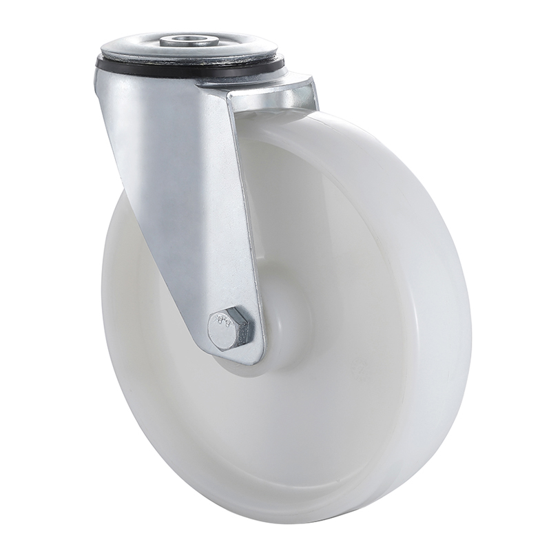 Popular Industrial White polypropylene Bolt Hole Castors Taishan Factory