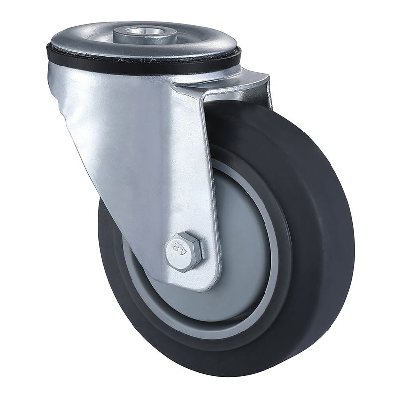 Industrial Grey Thermoplastic Rubber Castors Bolt Hole Company