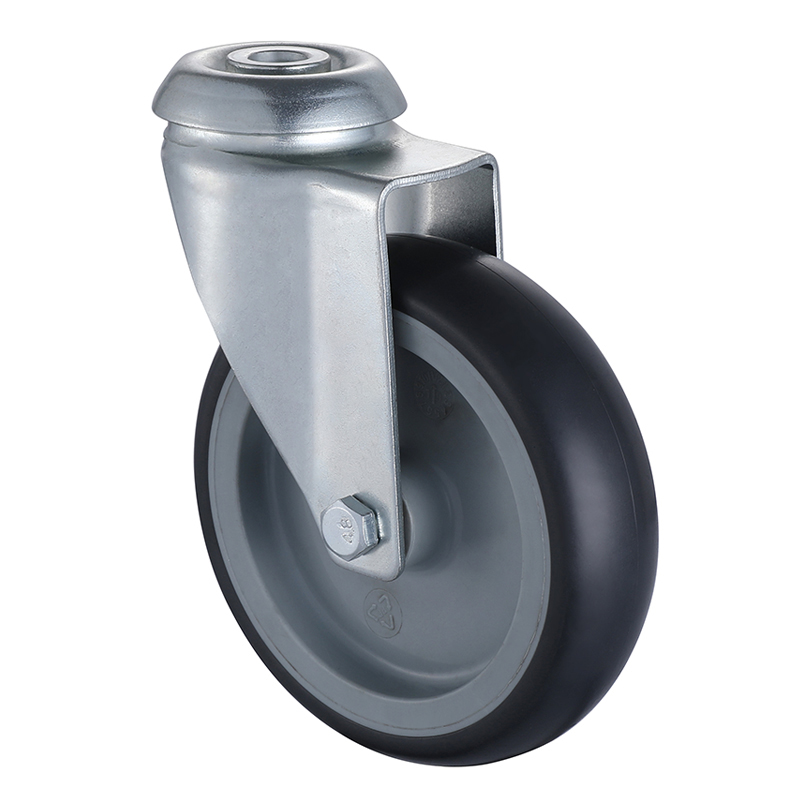 Taishan Manufacturer Supply Bolt Hole Thermoplastic Rubber Institutional Castors