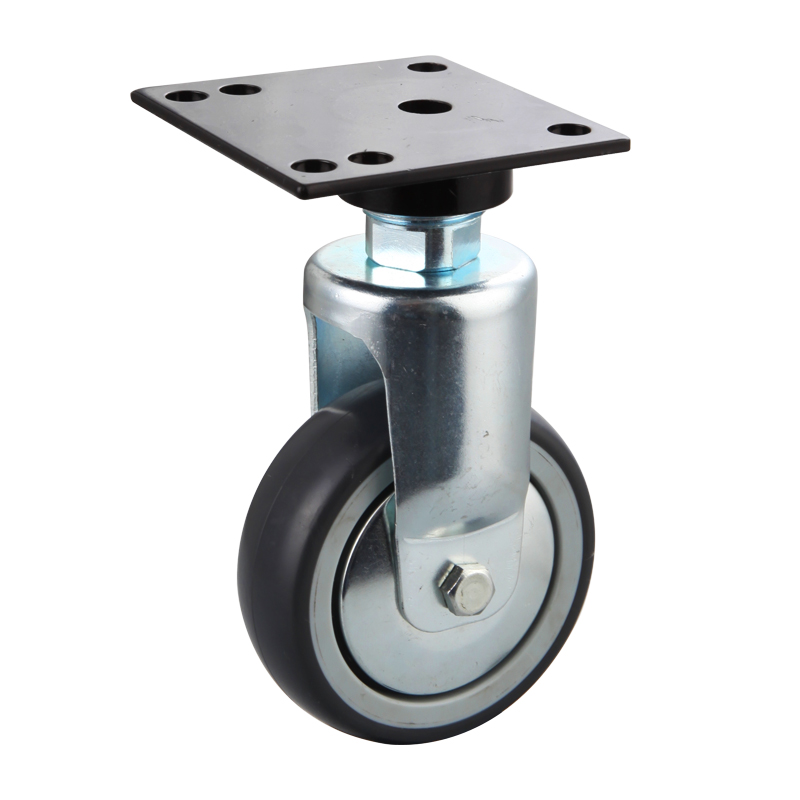 Fixed Institutional Castors with Thermoplastic Rubber Wheels from China Manufacturer