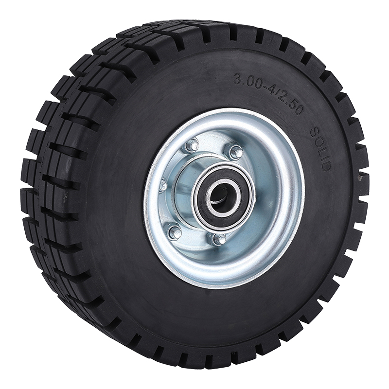 Hight Quality Black Loaded Rubber Wheels from Taishan Manufacturer