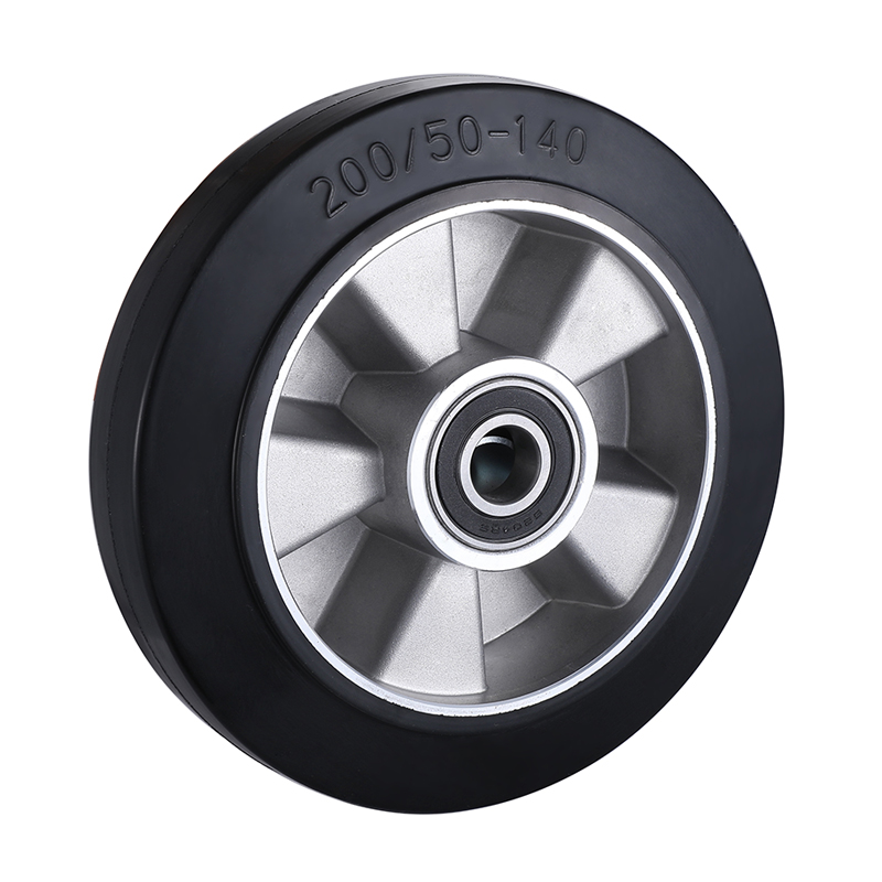 Hight Quality Black Elastic Rubber Wheels from Taishan Supplier