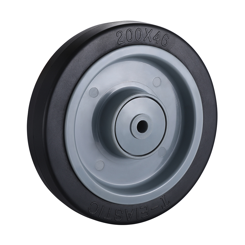 Excellent Quality Black Elastic Rubber Wheels from Taishan Supplier