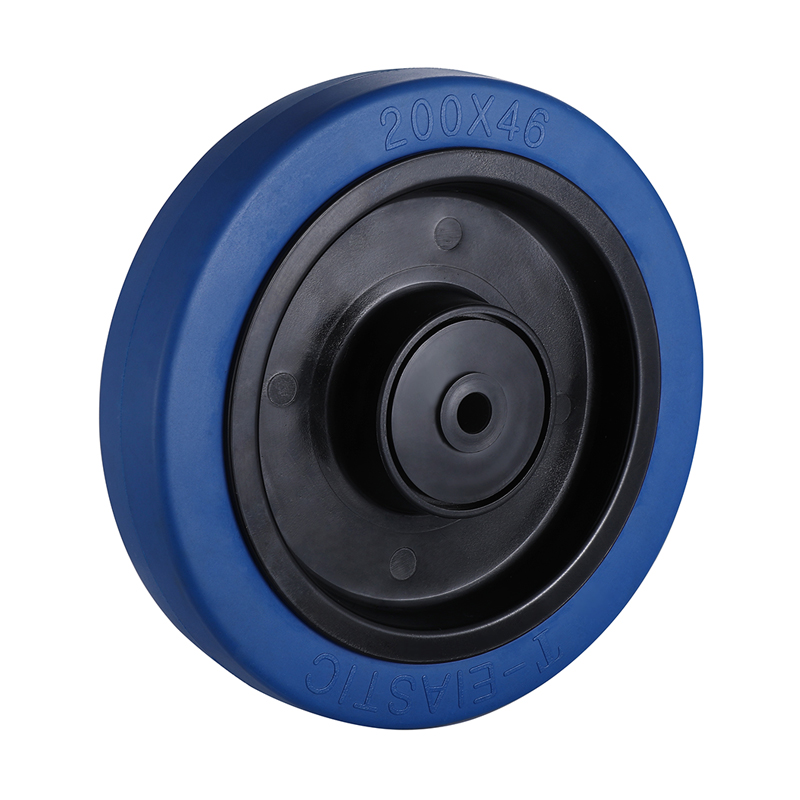 Hight Quality Blue Elastic Rubber Wheels from Taishan Manufacturer Diameter 100mm to 200mm