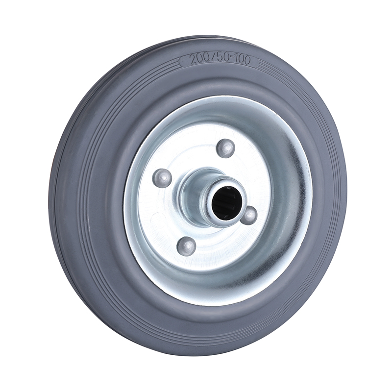 Popular Grey Solid Rubber Wheels from Taishan Supplier