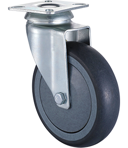 Institutional castors for indoor mobile equipment