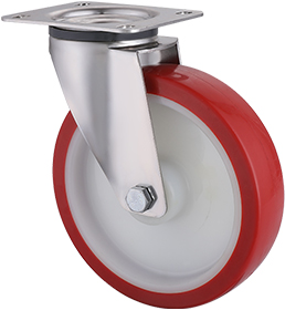 Stainless steel castors for wet and washdown environments