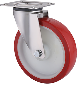 Stainless steel castors for wet environments