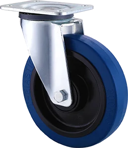 Actual Taishan blue rubber industrial castor