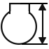 Hub Groove Height(H) icon 1