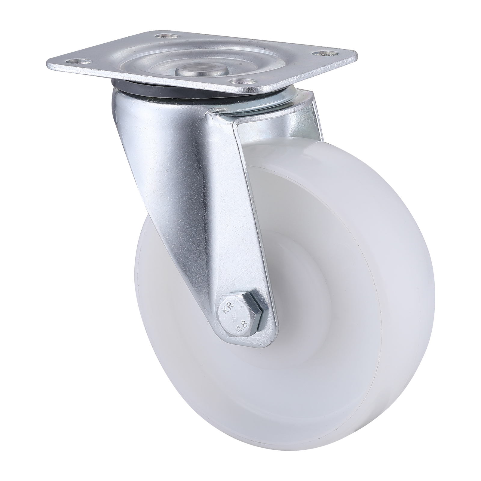 07 Series Industrial Castors with PA Series White Polyamide Wheel1 Swivel Castors