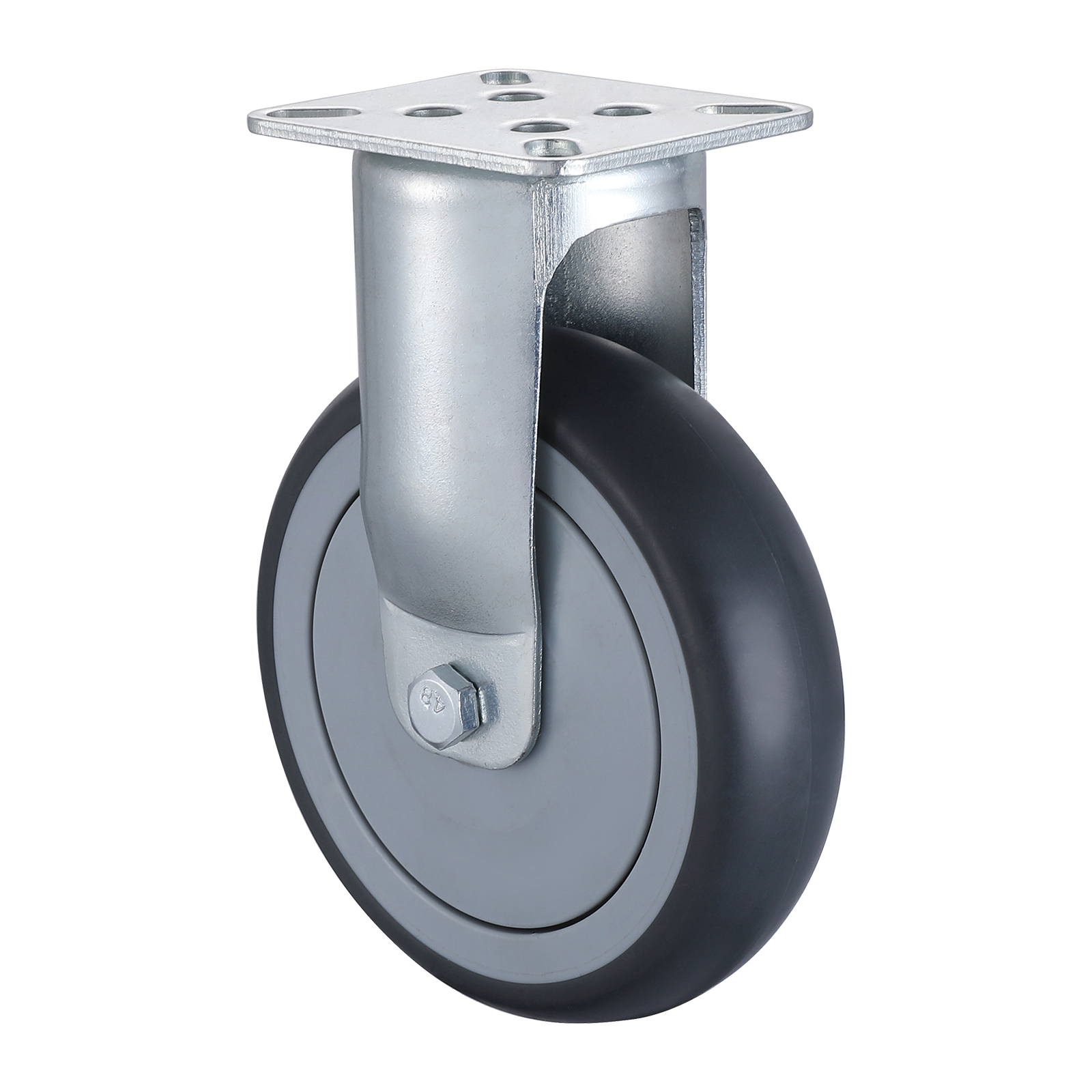 18 Series Institutional Castors with TP Series Thermoplastic Rubber Wheel1 Fixed Castors