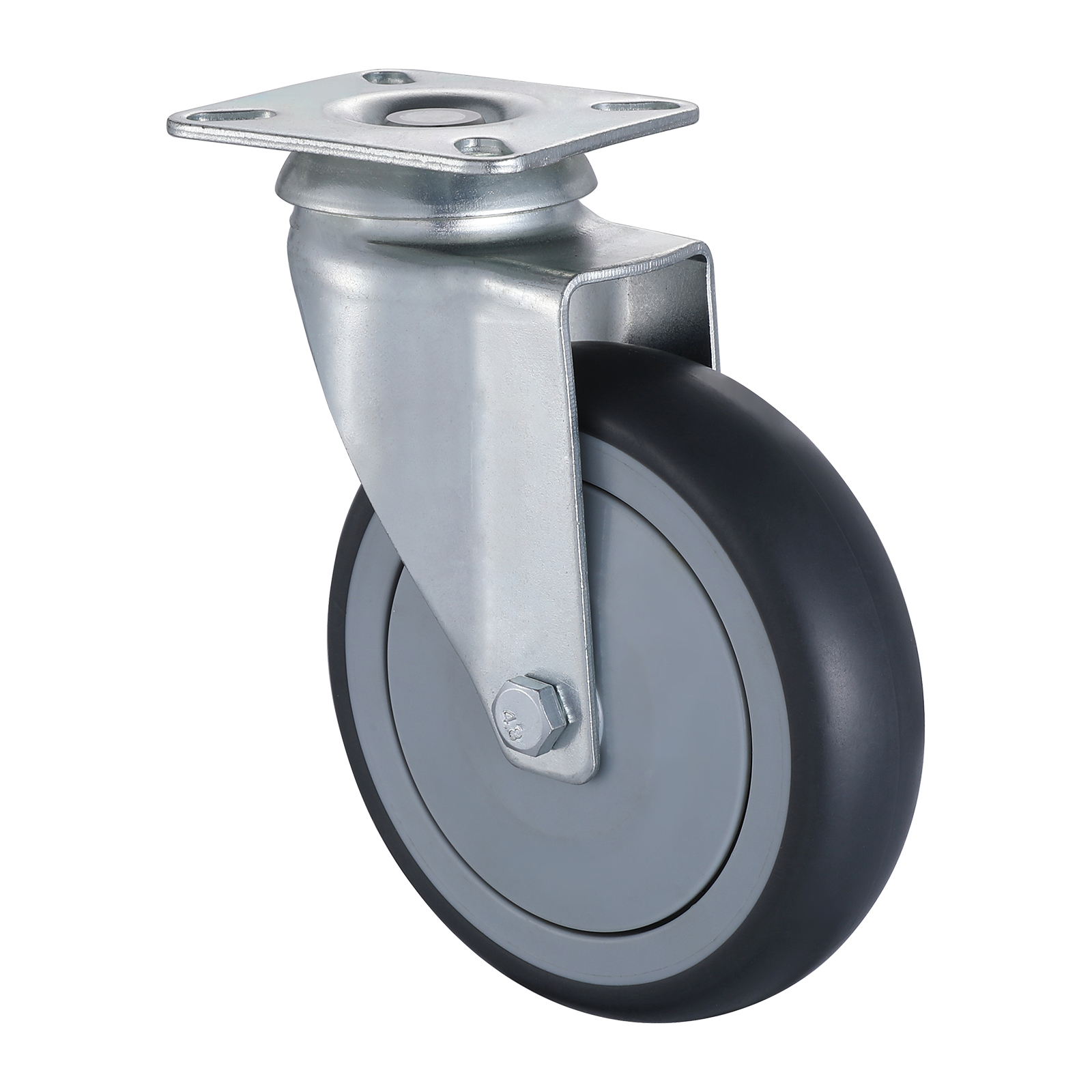 18 Series Institutional Castors with TP Series Thermoplastic Rubber Wheel1 Swivel Castors