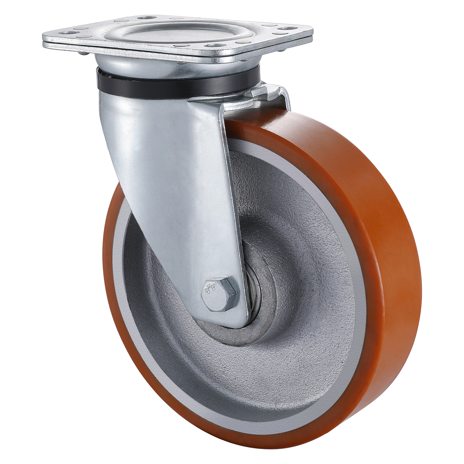Heavy Duty Castors with UI Series Yellow Polyurethane Wheel Swivel Castors
