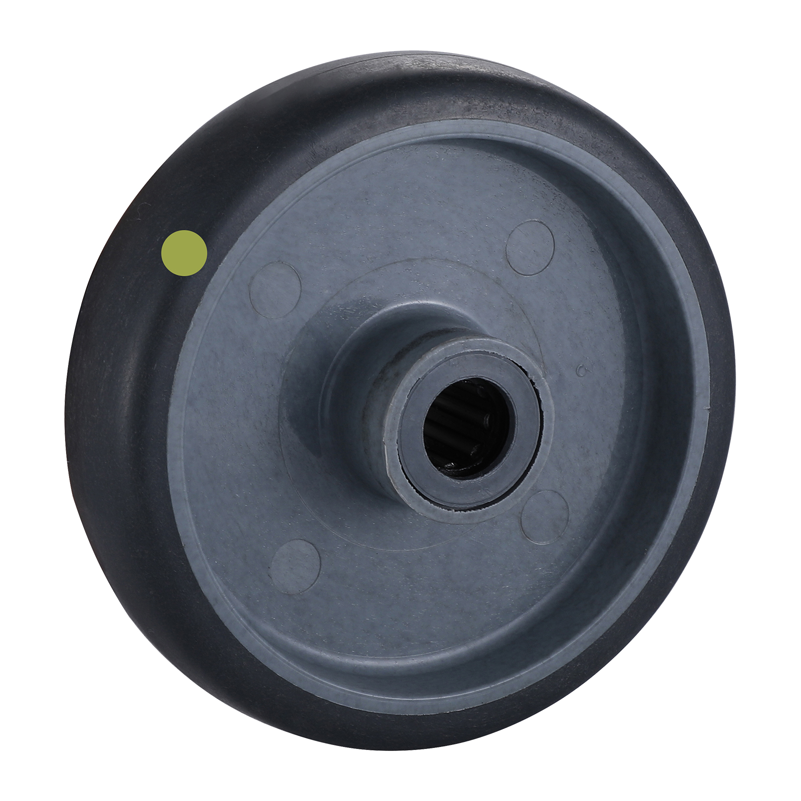 TR(EC) Series Grey Electrically Conductive Thermoplastic Rubber Wheels Single Ball Bearing Wheels