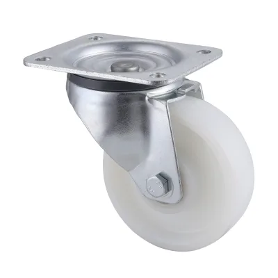 06 Series Industrial Castors with PH Series White Polyamide Wheel Swivel Castors