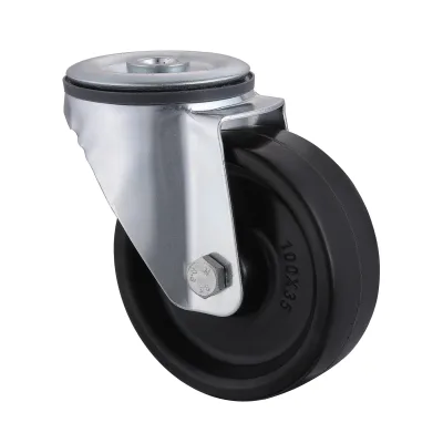 07 Series Heat-Resistant Castors with HP Series Black Heat-Resistant Phenolic Resin Wheel Bolt Hole Castors