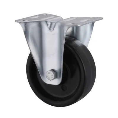 07 Series Heat-Resistant Castors with HP Series Black Heat-Resistant Phenolic Resin Wheel Fixed Castors