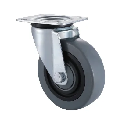 07 Series Industrial Castors with RA Series Grey Polyamide Sandwich Wheel Swivel Castors