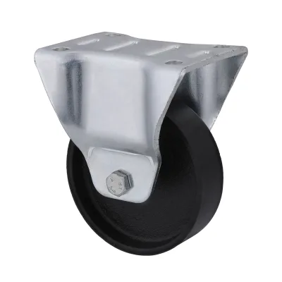 09 Series Heat-Resistant Castors with II Series Black Heat-Resistant Casting Iron Wheel Fixed Castors