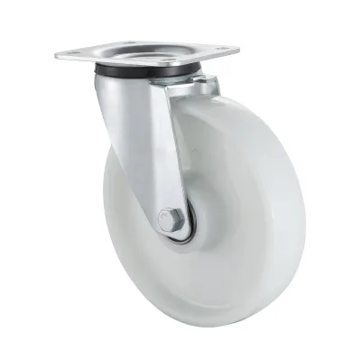 09 Series Industrial Castors with PH Series White Polyamide Wheel Swivel Castors