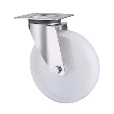 10 Series Stainless Steel Castors with PA Series White Polyamide Wheel Swivel Castors