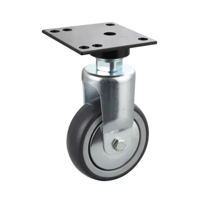 18 Series Institutional Castors with Tp Series Thermoplastic Rubber Wheel Fixed Castors