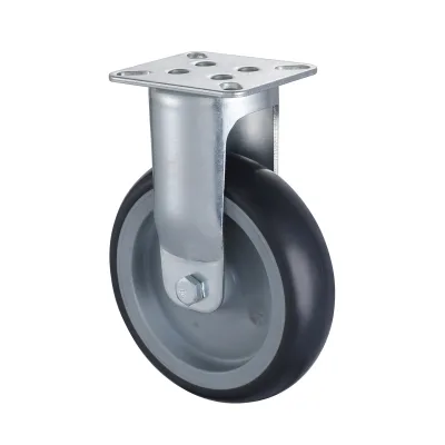 18 Series Institutional Castors with TP Series Thermoplastic Rubber Wheel Fixed Castors