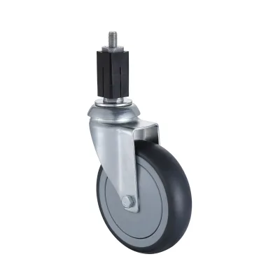 18 Series Institutional Castors with TP Series Thermoplastic Rubber Wheel1 Swivel Castors