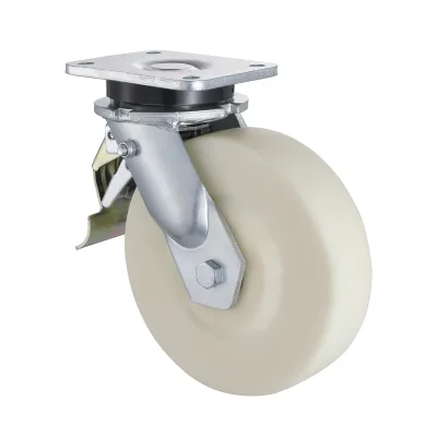 23 Series Heavy Duty Castors with PC Series Casting Polyamide Wheel Swivel Castors with Total Brakes