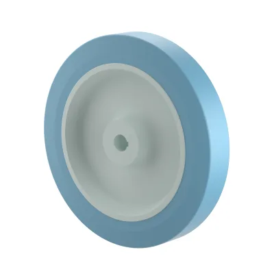 DB Series Grey Elastic Rubber Drive Wheels Plain Bore Wheels