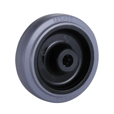 EP Series Grey Elastic Rubber Wheels Roller Bearing Wheels