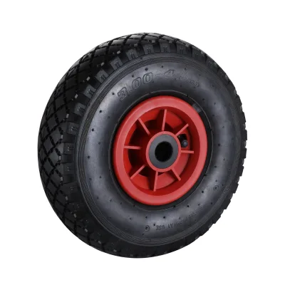 FP Series Black Pneumatic Rubber Wheels Roller Bearing Wheels