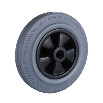 GP Series Grey Solid Rubber Wheels Roller Bearing Wheels