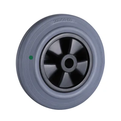 GP(SH) Series Grey Super Elastic /Hard Rubber Wheels Roller Bearing Wheels