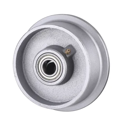 IF Series Silver Casting Iron Flange Wheels Two Ball Bearing Wheels