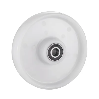 PA Series White Injection Polyamide Wheels Two Ball Bearing Wheels