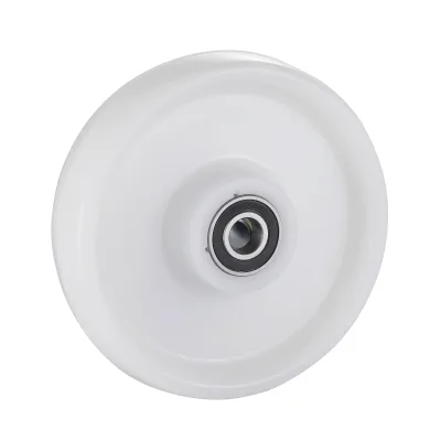 PH Series Heavy Duty Injection White Polyamide Wheels Two Ball Bearing Wheels