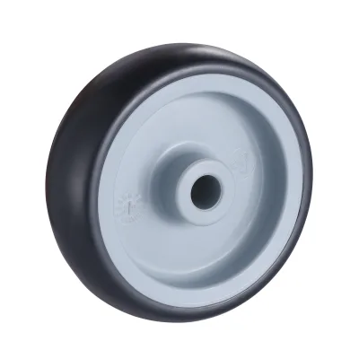 TP Series Grey Thermoplastic Rubber Wheels Plain Bore Wheels