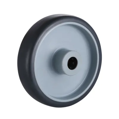 TR Series Grey Thermoplastic Rubber Wheels Roller Bearing Wheels