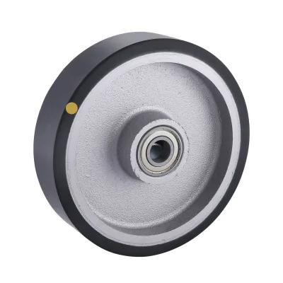 UI(AC) Series Grey Antistatic Polyurethane Wheels Two Ball Bearing Wheels